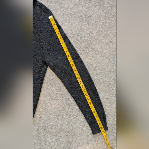 American Eagle Men's Cotton Grey Half Zip Knit Sweater Pullover Size M - Picture 7 of 16